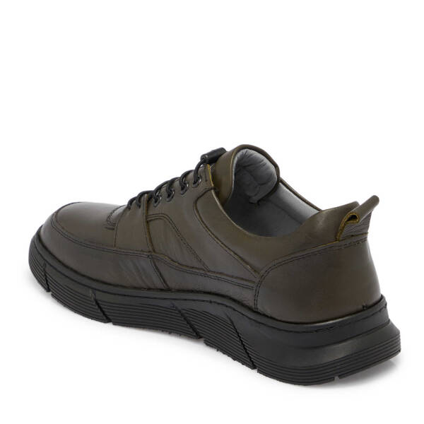 Haki Deri Erkek Sneaker - E25S1AY57451-H48 - 2