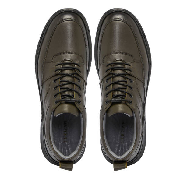 Haki Deri Erkek Sneaker - E25S1AY57451-H48 - 5