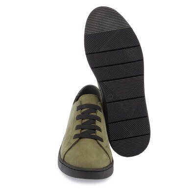 Haki Deri Kadın Casual Ayakkabı - K24S1AY67641-G98 - 4