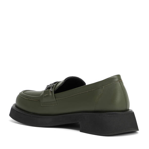 Haki Hakiki Deri Kadın Loafer - K25S1AY68178-H48 - 4