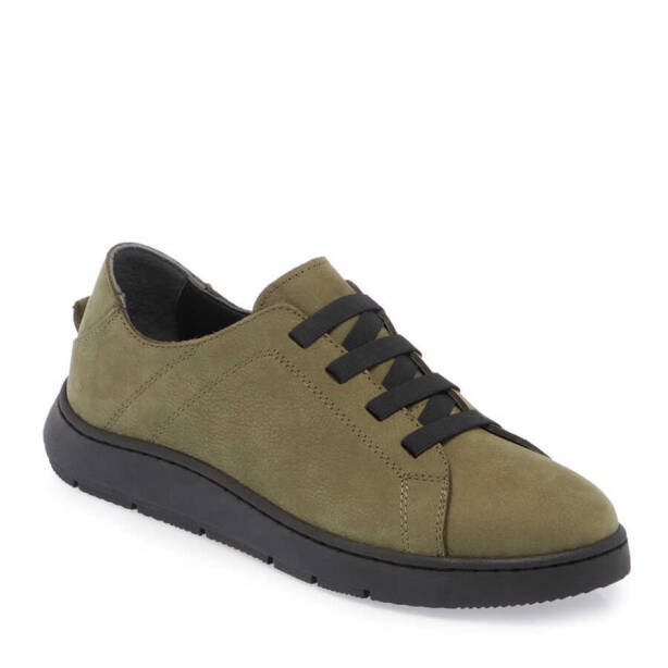 Haki Deri Kadın Sneaker - K24S1AY67641-G98 