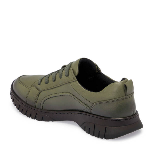 Haki Deri Kadın Sneaker - K25S1AY68165-H48 - 2