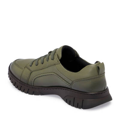 Haki Deri Kadın Sneaker - K25S1AY68165-H48 - 2