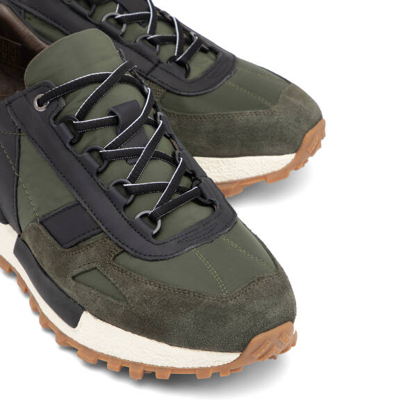 Haki Deri - Tekstil Erkek Sneaker - E25S1AY57399-J86 - 3