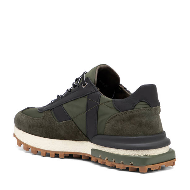 Haki Deri - Tekstil Erkek Sneaker - E25S1AY57399-J86 - 4