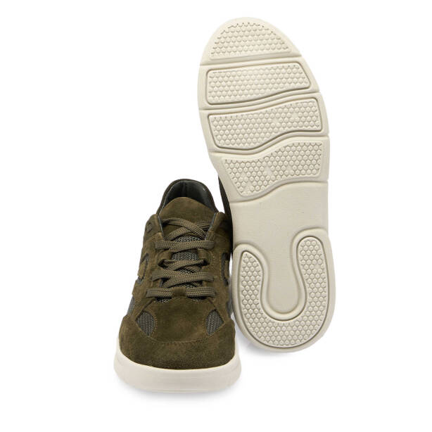Haki Deri - Tekstil Kadın Sneaker - K24S1AY67644-J86 - 4