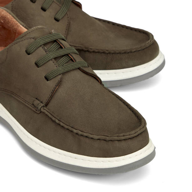Haki Hakiki Deri Erkek Casual Ayakkabı - E26I1AY57707-H48 - 3