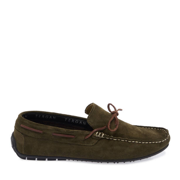 Haki Hakiki Deri Erkek Loafer - E26I1AY57711-J86 - 3