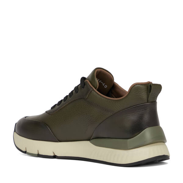 Haki Hakiki Deri Erkek Sneaker - E26S1AY57818-H48 - 4