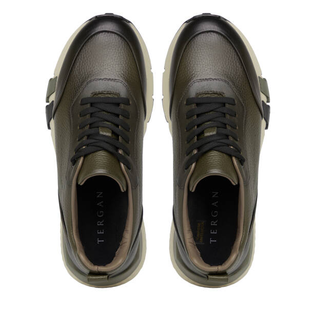 Haki Hakiki Deri Erkek Sneaker - E26S1AY57818-H48 - 5