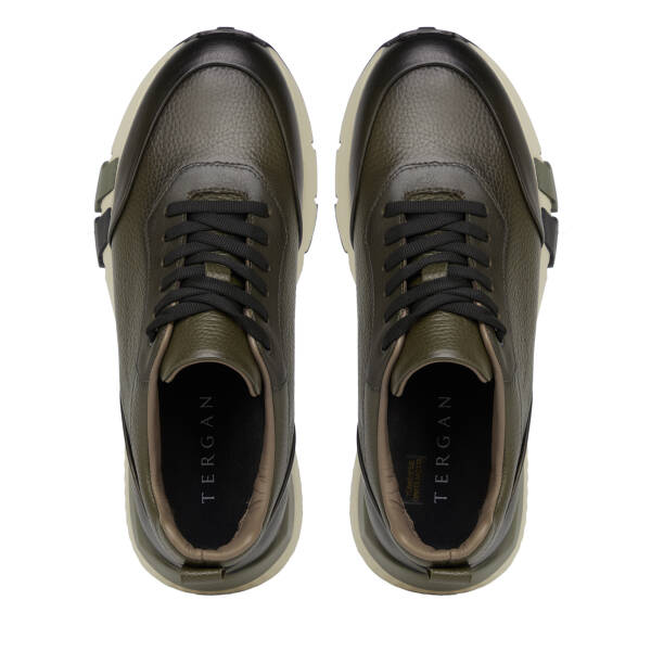 Haki Hakiki Deri Erkek Sneaker - E26S1AY57818-H48 - 5