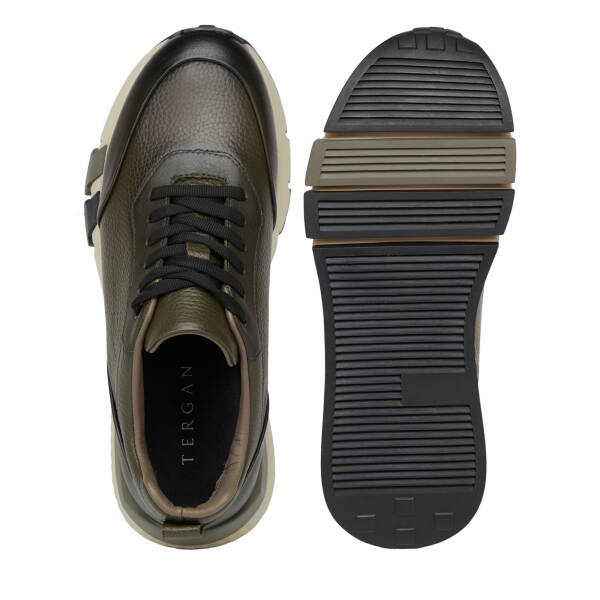 Haki Hakiki Deri Erkek Sneaker - E26S1AY57818-H48 - 6