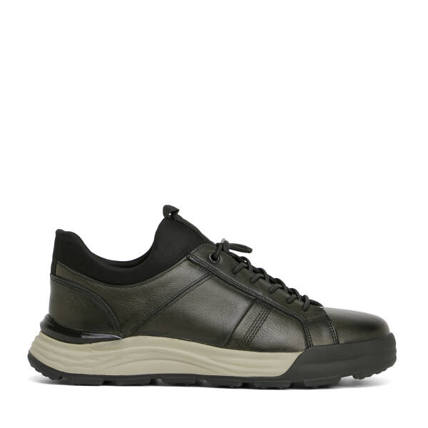 Haki Hakiki Deri Erkek Sneaker - E26S1AY57830-H48 - 1