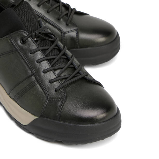 Haki Hakiki Deri Erkek Sneaker - E26S1AY57830-H48 - 3