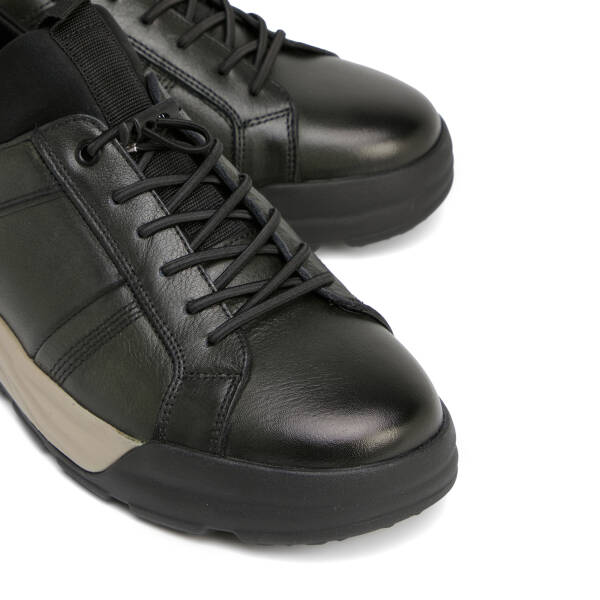 Haki Hakiki Deri Erkek Sneaker - E26S1AY57830-H48 - 3