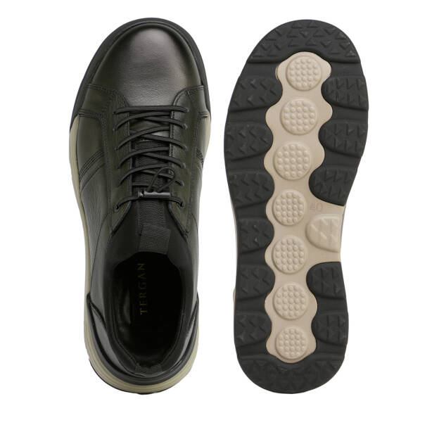 Haki Hakiki Deri Erkek Sneaker - E26S1AY57830-H48 - 5