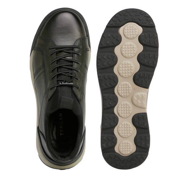 Haki Hakiki Deri Erkek Sneaker - E26S1AY57830-H48 - 5