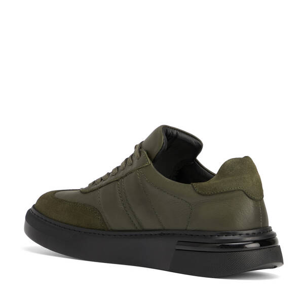 Haki Hakiki Deri Erkek Sneaker - E26S1AY57846-H48 - 4