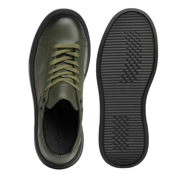 Haki Hakiki Deri Erkek Sneaker - E26S1AY57849-H48 - 5
