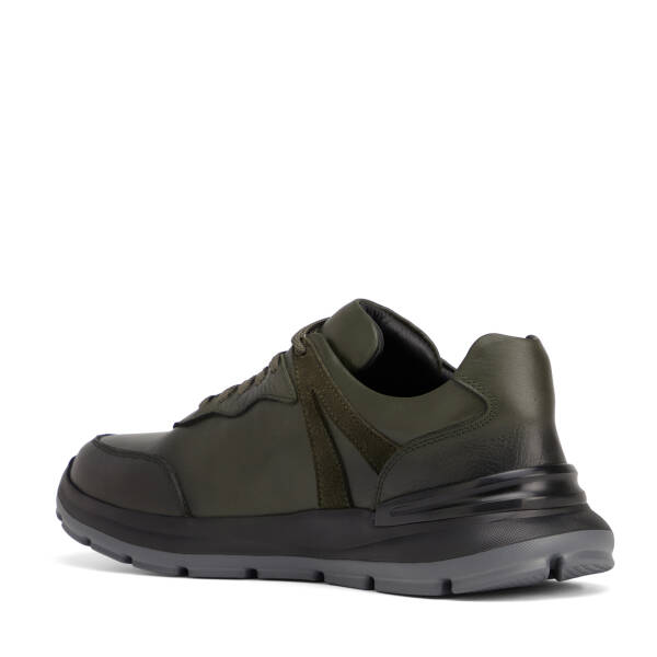 Haki Hakiki Deri Erkek Sneaker - E26S1AY57854-H48 - 4