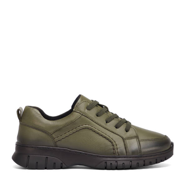 Haki Hakiki Deri Kadın Sneaker - K26S1AY68810-H48 - 1