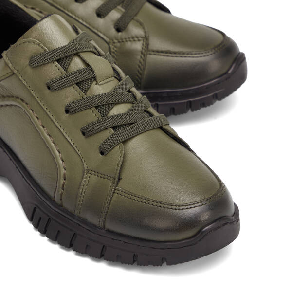 Haki Hakiki Deri Kadın Sneaker - K26S1AY68810-H48 - 3