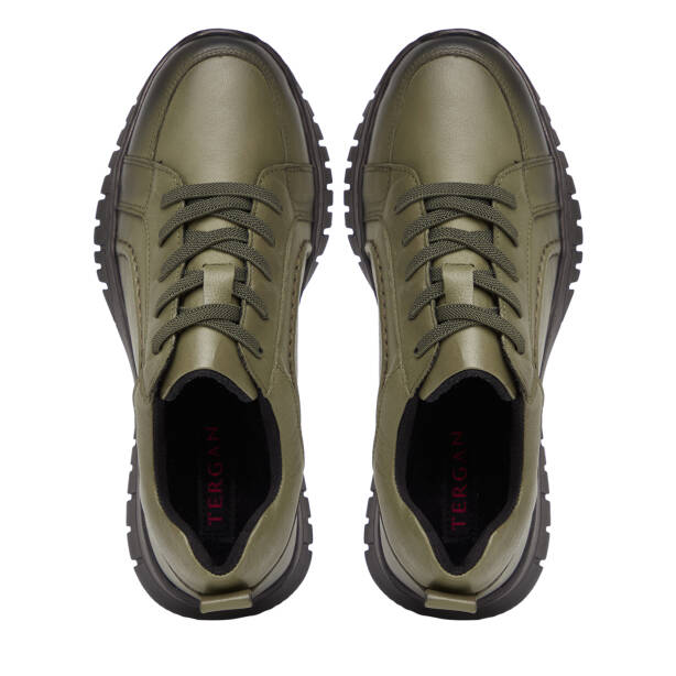 Haki Hakiki Deri Kadın Sneaker - K26S1AY68810-H48 - 5