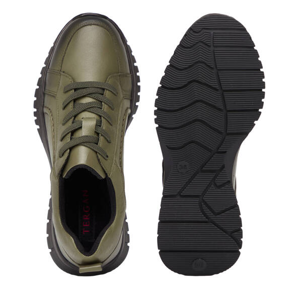Haki Hakiki Deri Kadın Sneaker - K26S1AY68810-H48 - 6