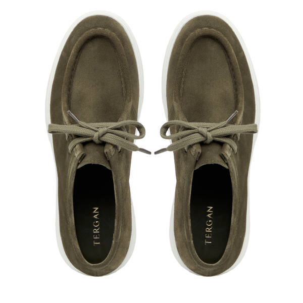 Haki Hakiki Süet Deri Erkek Casual Ayakkabı - E26I1AY57693-J86 - 5