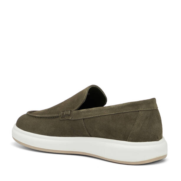 Haki Hakiki Süet Deri Erkek Loafer - E26I1AY57694-J86 - 4