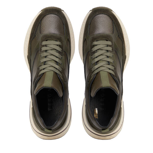 Haki Hakiki Süet Deri Erkek Sneaker - E26S1AY57829-V4V - 5