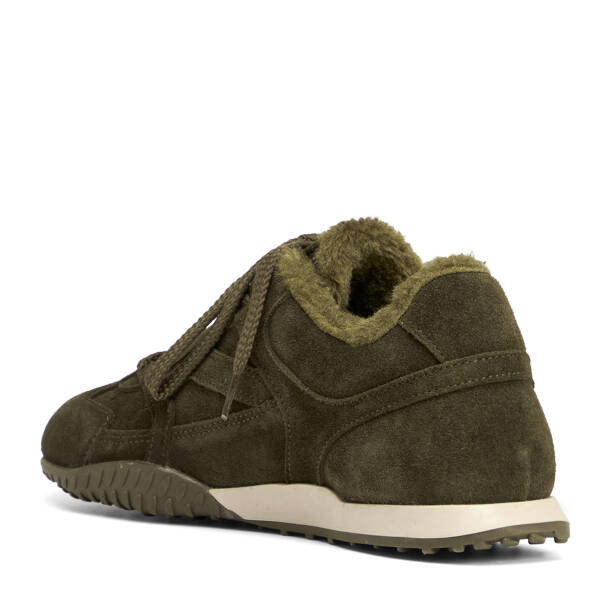 Haki Hakiki Süet Deri Kadın Sneaker - K26K1AY68839-J86 - 4