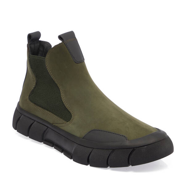 Haki Hakiki Nubuk Deri Erkek Bot - E23K1BT56395-G98 - 1