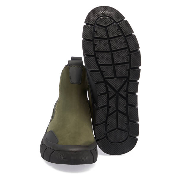 Haki Hakiki Nubuk Deri Erkek Bot - E23K1BT56395-G98 - 4