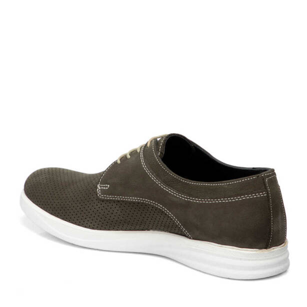 Haki Nubuk Deri Erkek Casual Ayakkabı - E24I1AY56591-G98 - 2