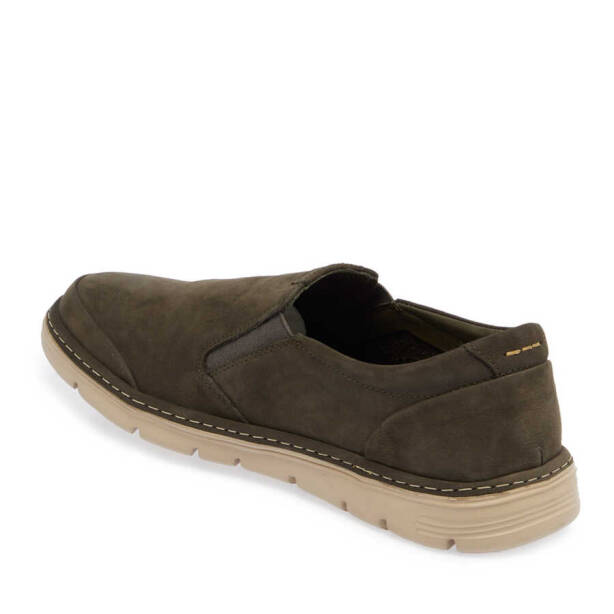 Haki Nubuk Deri Erkek Casual Ayakkabı - E24I1AY56762-G98 - 2