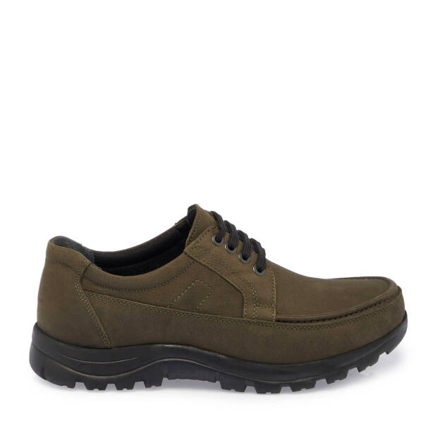 Haki Nubuk Deri Erkek Casual Ayakkabı - E24S1AY56997-G98 - 3