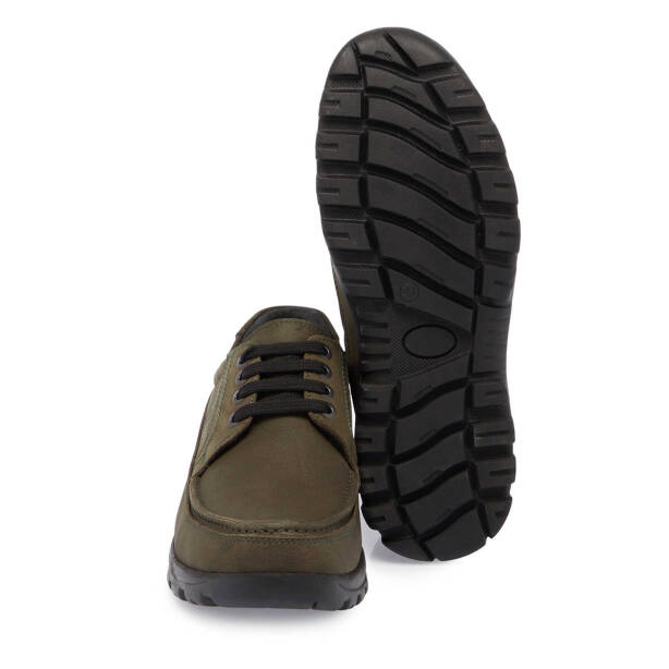 Haki Nubuk Deri Erkek Casual Ayakkabı - E24S1AY56997-G98 - 4