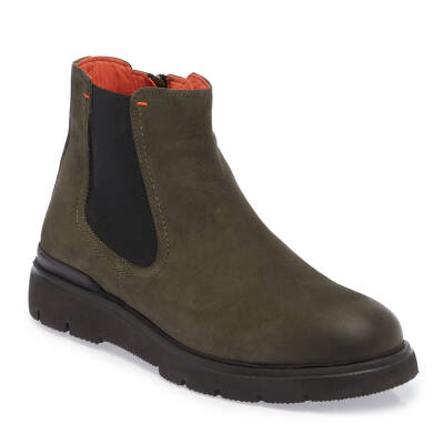 Haki Nubuk Deri Erkek Casual Bot - E23K1BT56369-G98 - 1
