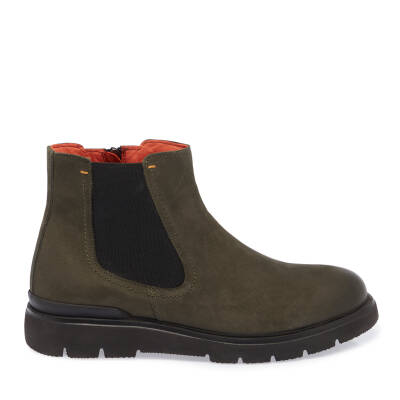 Haki Nubuk Deri Erkek Casual Bot - E23K1BT56369-G98 - 3