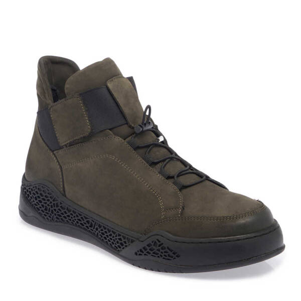 Haki Nubuk Deri Erkek Casual Bot - E23K1BT56545-G98 - 1