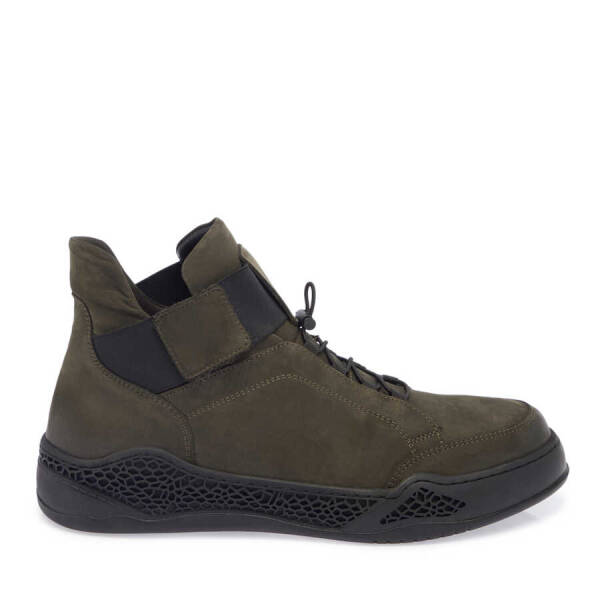 Haki Nubuk Deri Erkek Casual Bot - E23K1BT56545-G98 - 3