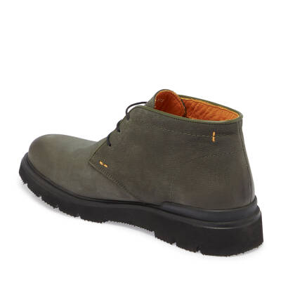 Haki Nubuk Deri Erkek Casual Bot - E24K1BT57014-G98 - 2