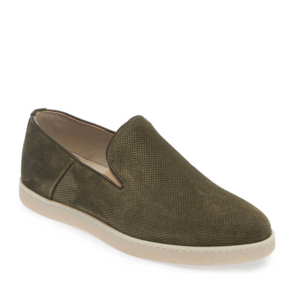 Haki Nubuk Deri Erkek Loafer - E24I1AY56695-G98 - 1