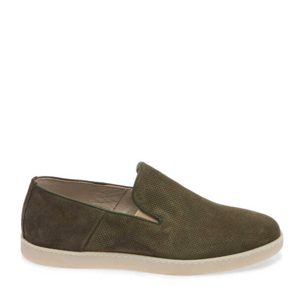 Haki Nubuk Deri Erkek Loafer - E24I1AY56695-G98 - 3