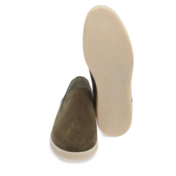 Haki Nubuk Deri Erkek Loafer - E24I1AY56695-G98 - 4