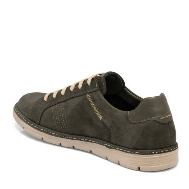 Haki Nubuk Deri Erkek Sneaker - E24I1AY56777-G98 - 2