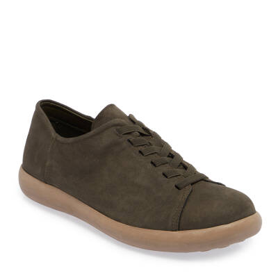 Haki Nubuk Deri Erkek Sneaker - E24I1AY56824-G98 