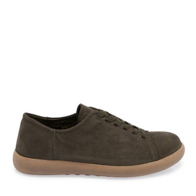 Haki Nubuk Deri Erkek Sneaker - E24I1AY56824-G98 - 3