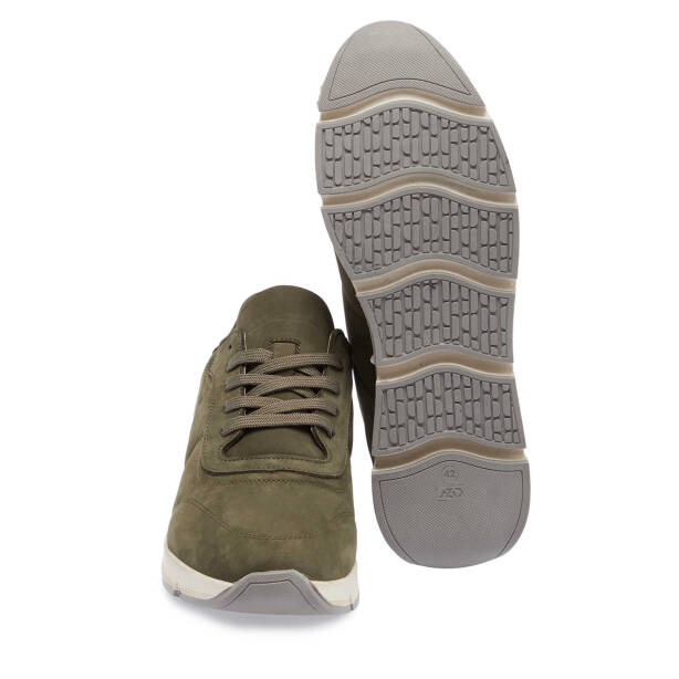 Haki Nubuk Deri Erkek Sneaker - E24I1AY56899-G98 - 4